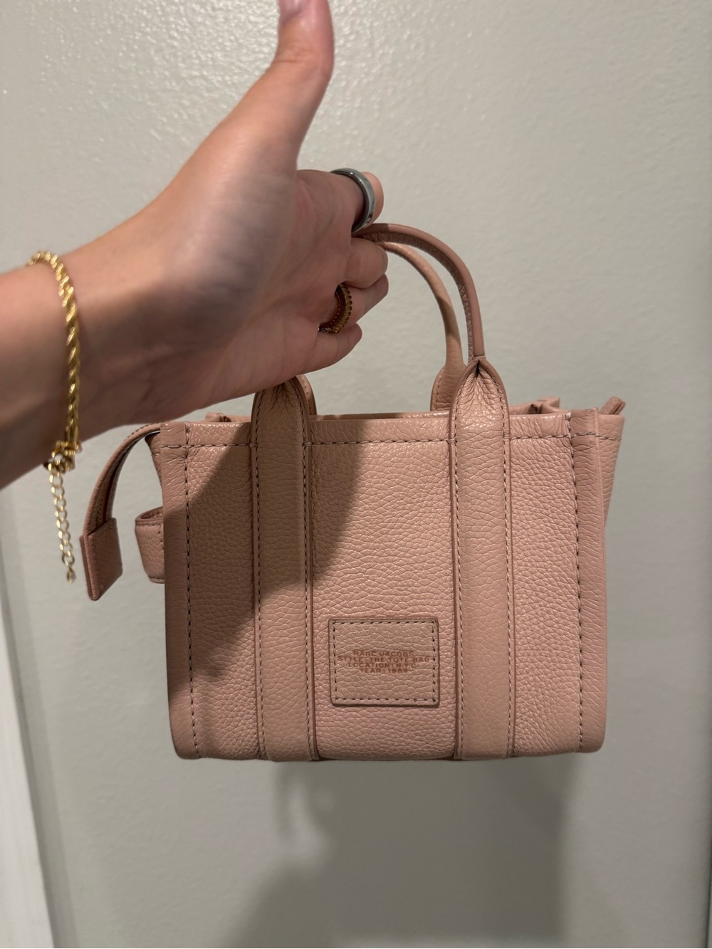 Marc Jacobs Small The Tote Bag in Blush - Picture 3 of 5